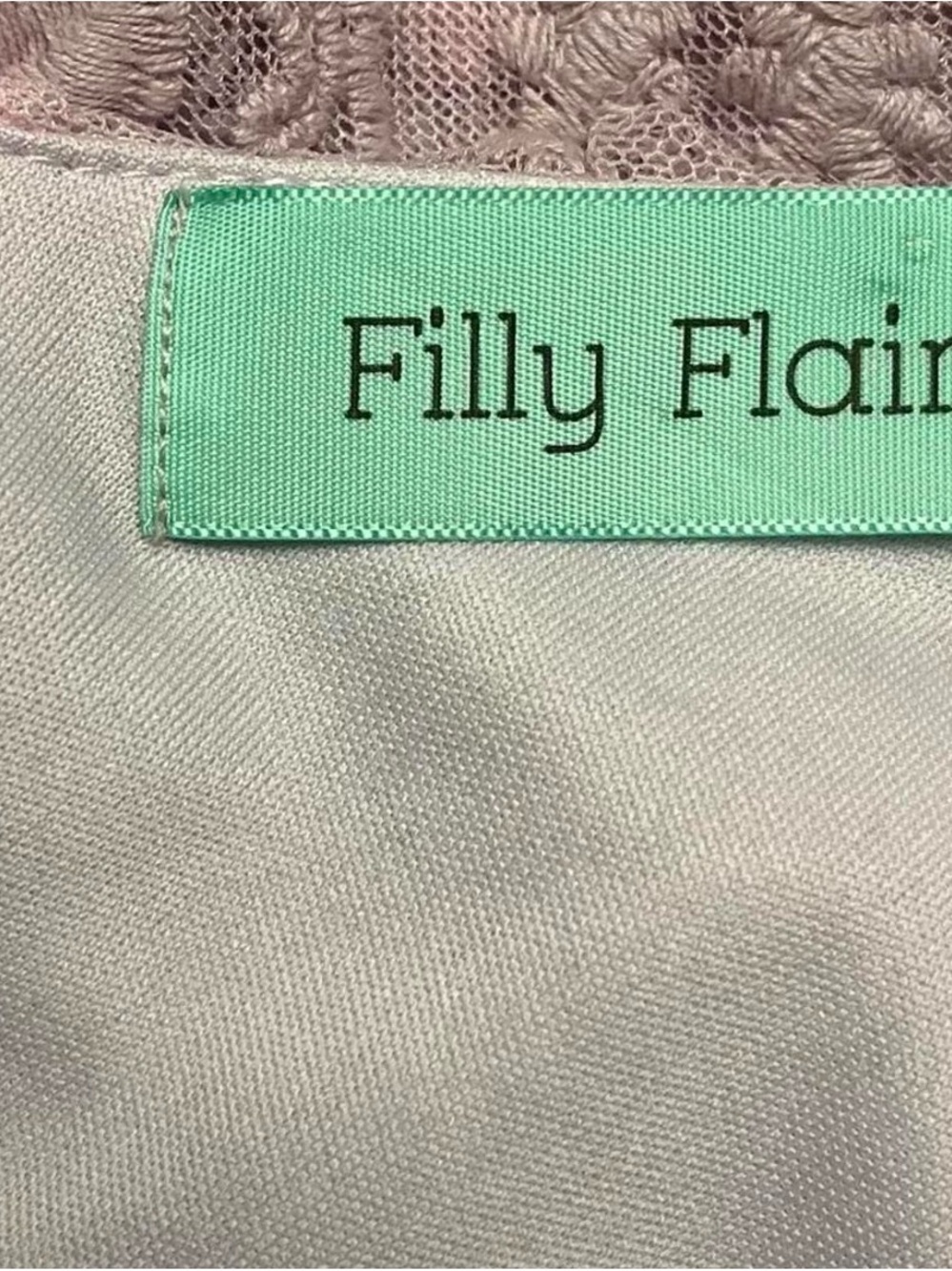 Filly Flair Lavender Floral Lace Midi Dress - Picture 4 of 4